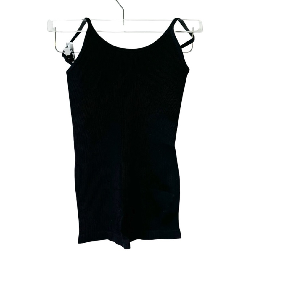 Black Shorts Bodysuit Romper Jumper with built in bra Small